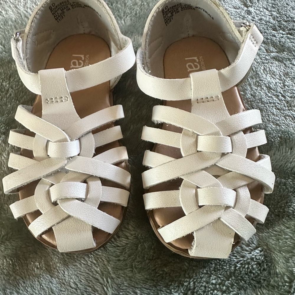 White Leather Fisherman Sandals for Summer